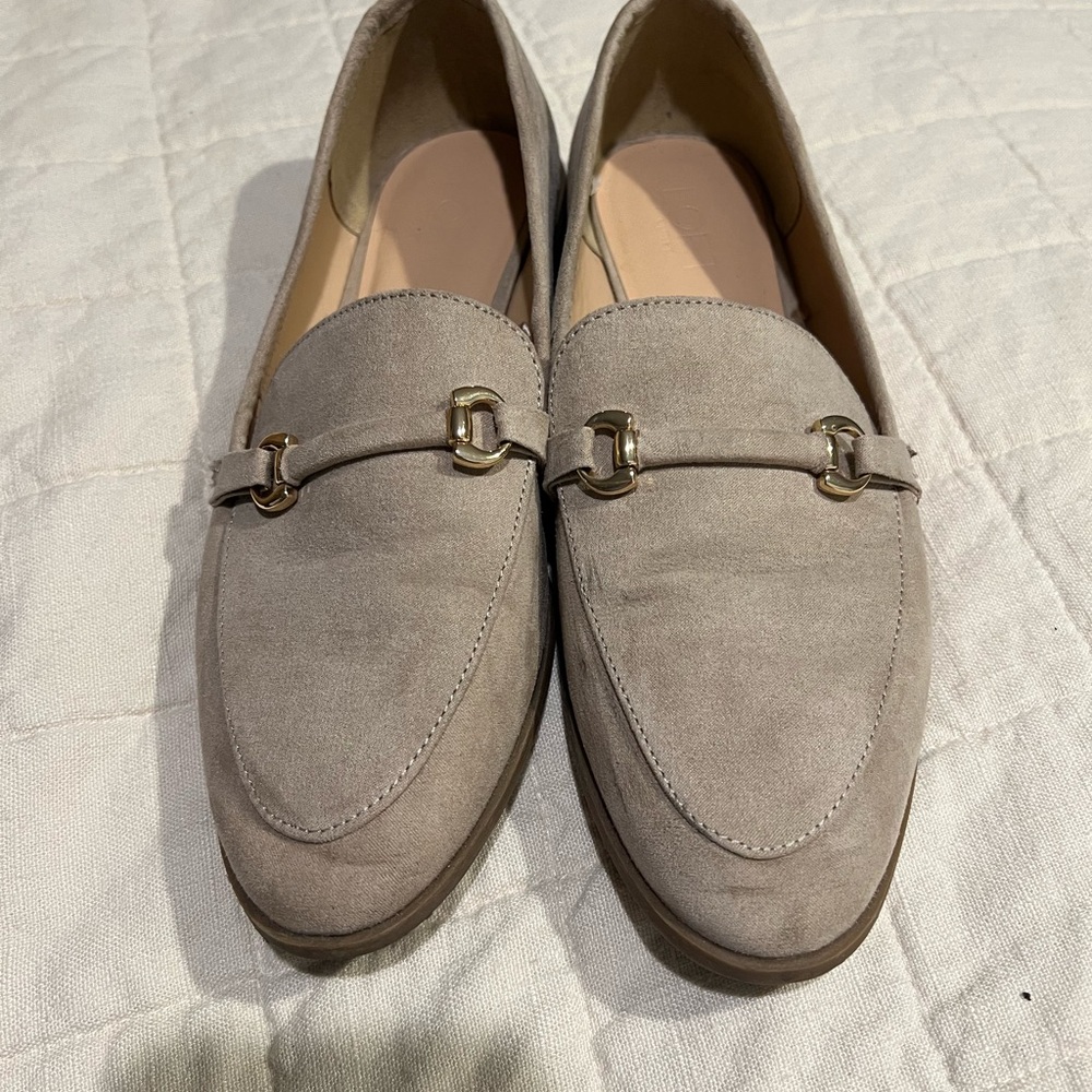Loft Women's Suede Loafers - Taupe